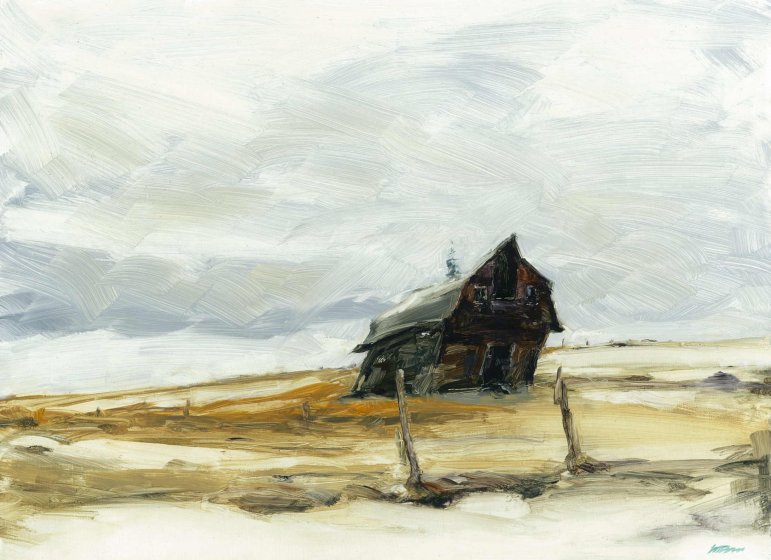 Leaning Barn