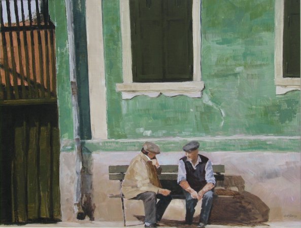 Two Men Talking