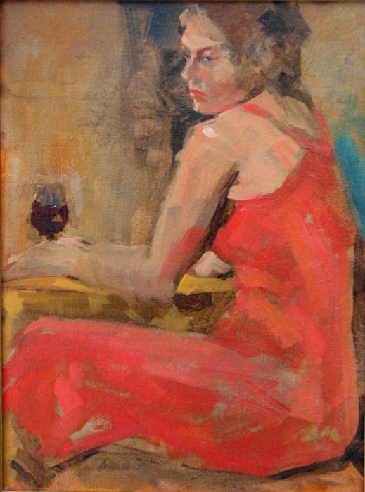 Woman Red Dress